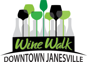 Downtown Janesville Wine Walk header logo